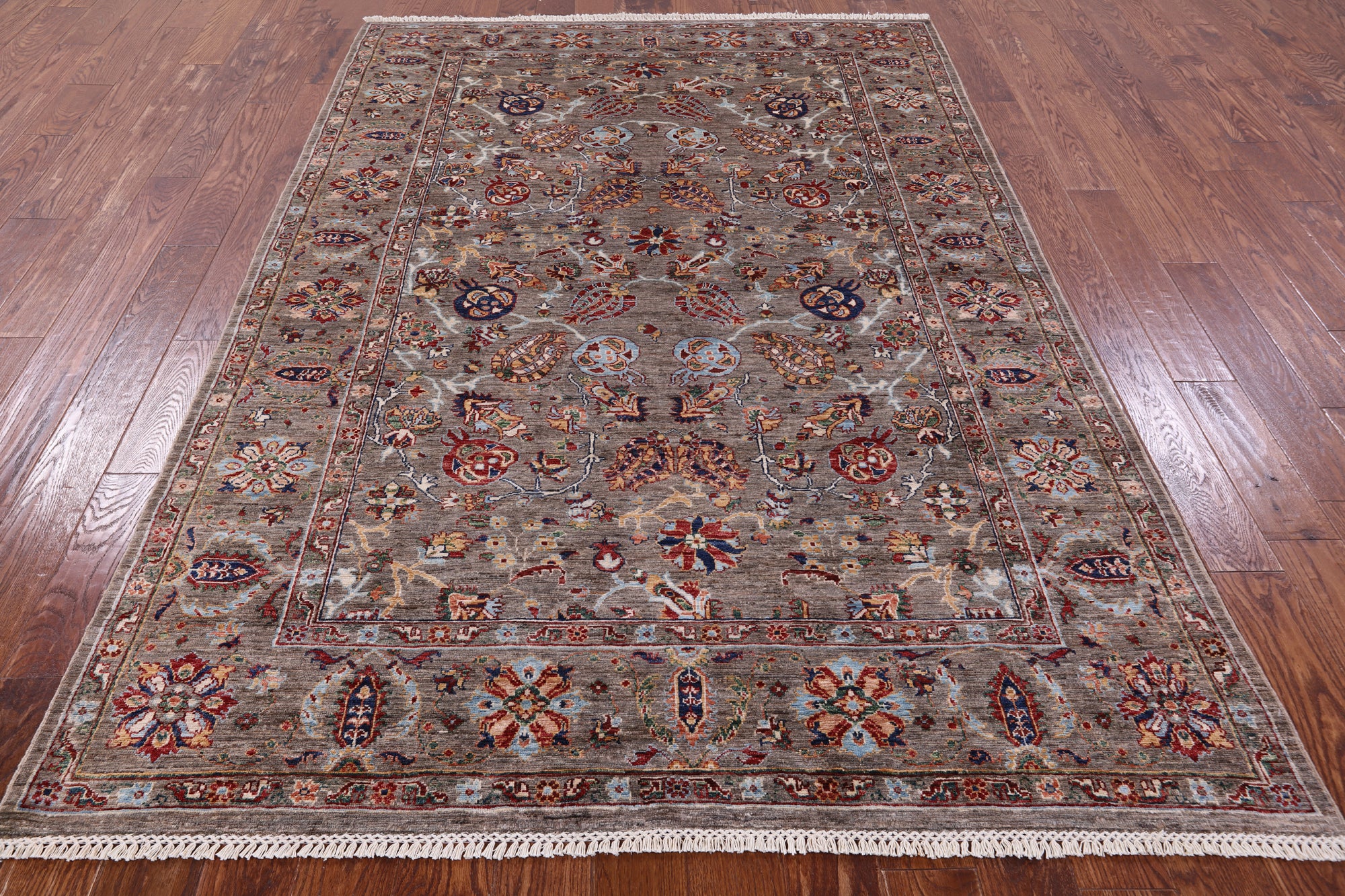 Peshawar Handmade Wool Rug - 5' 11" X 8' 11" - Golden Nile
