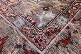 Peshawar Handmade Wool Rug - 5' 11" X 8' 11" - Golden Nile