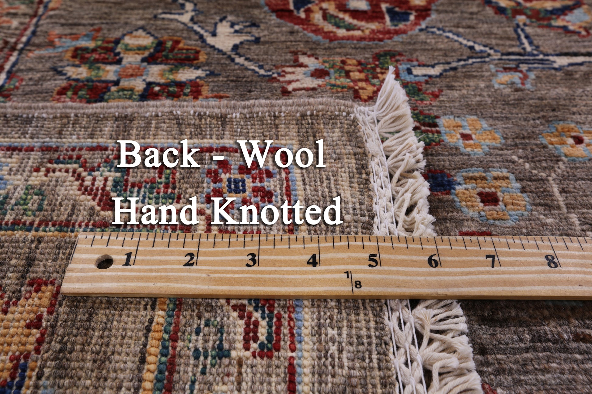 Peshawar Handmade Wool Rug - 5' 11" X 8' 11" - Golden Nile