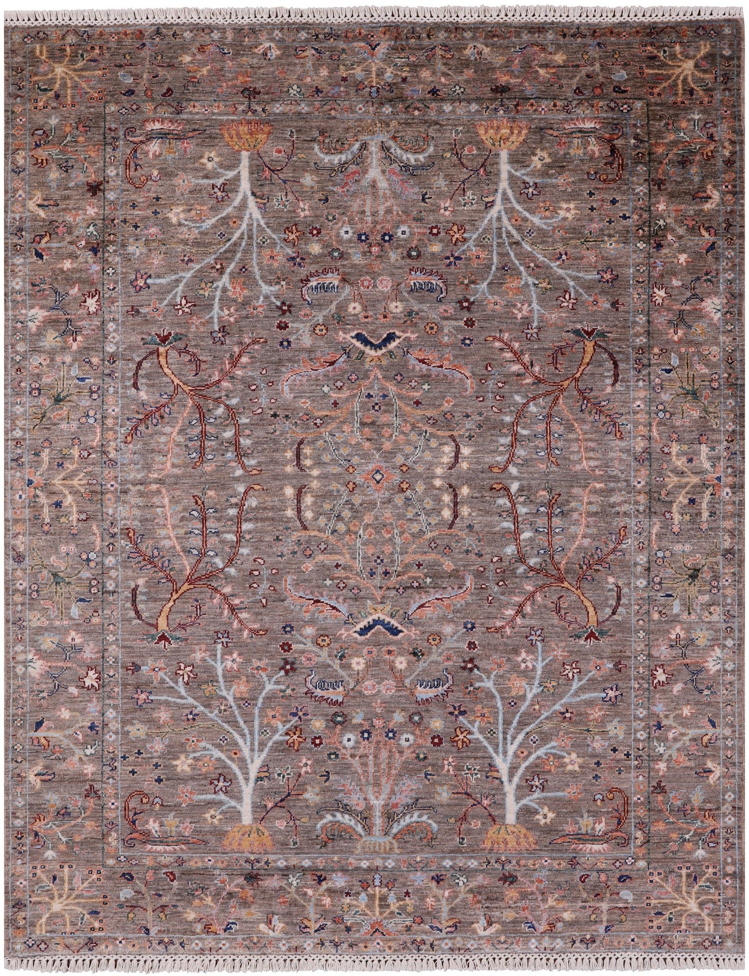 Peshawar Handmade Wool Rug - 5' 3" X 6' 7" - Golden Nile