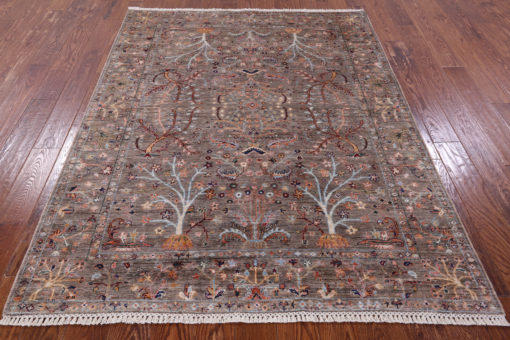 Peshawar Handmade Wool Rug - 5' 3" X 6' 7" - Golden Nile