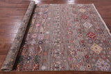 Persian Gabbeh Handmade Wool Rug - 6' 9" X 9' 9" - Golden Nile