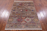 Khorjin Persian Gabbeh Handmade Wool Rug - 3' 7" X 5' 3" - Golden Nile