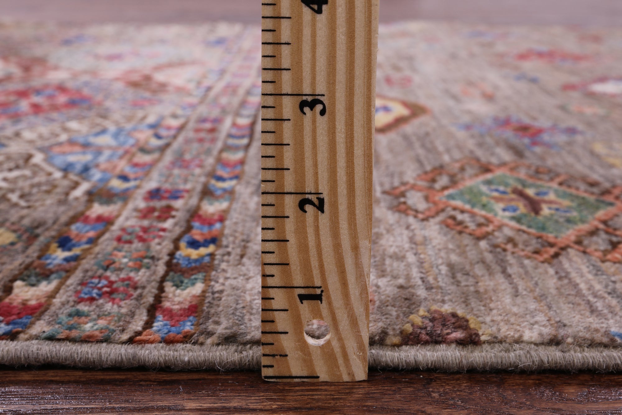 Khorjin Persian Gabbeh Handmade Wool Rug - 3' 7" X 5' 3" - Golden Nile