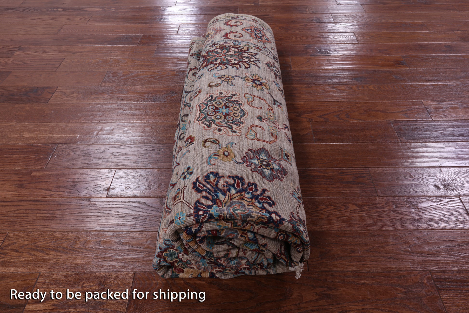 Peshawar Hand Knotted Wool Rug - 8' 2" X 9' 10" - Golden Nile