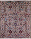 Peshawar Hand Knotted Wool Rug - 8' 2" X 9' 10" - Golden Nile