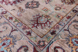 Peshawar Hand Knotted Wool Rug - 8' 2" X 9' 10" - Golden Nile