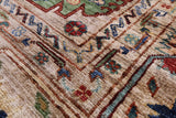 Turkmen Ersari Hand Knotted Wool Rug - 5' 10" X 8' 0" - Golden Nile