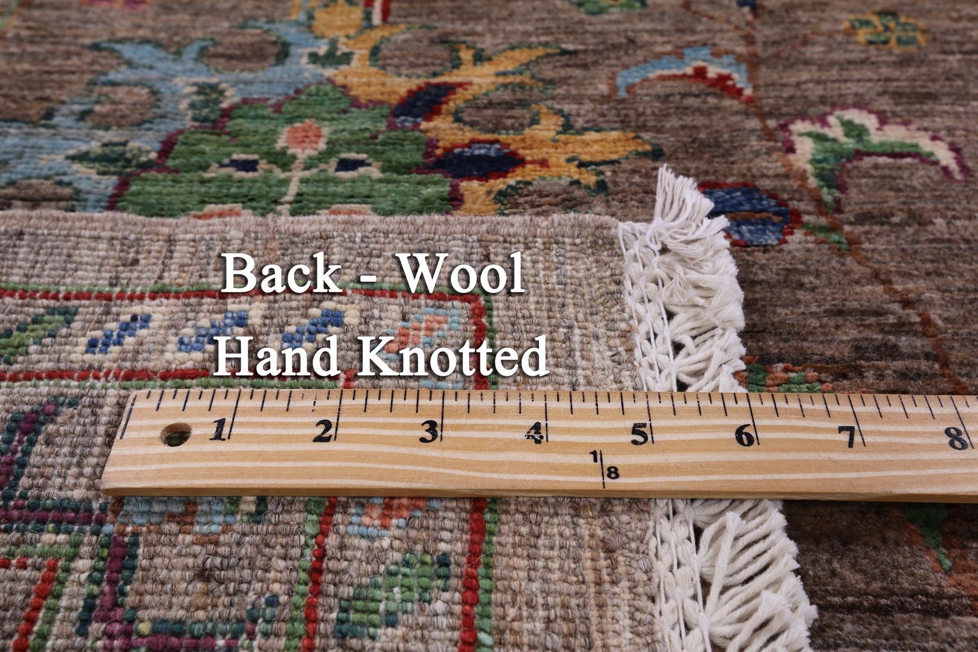 Peshawar Hand Knotted Wool Rug - 5' 1" X 6' 9" - Golden Nile