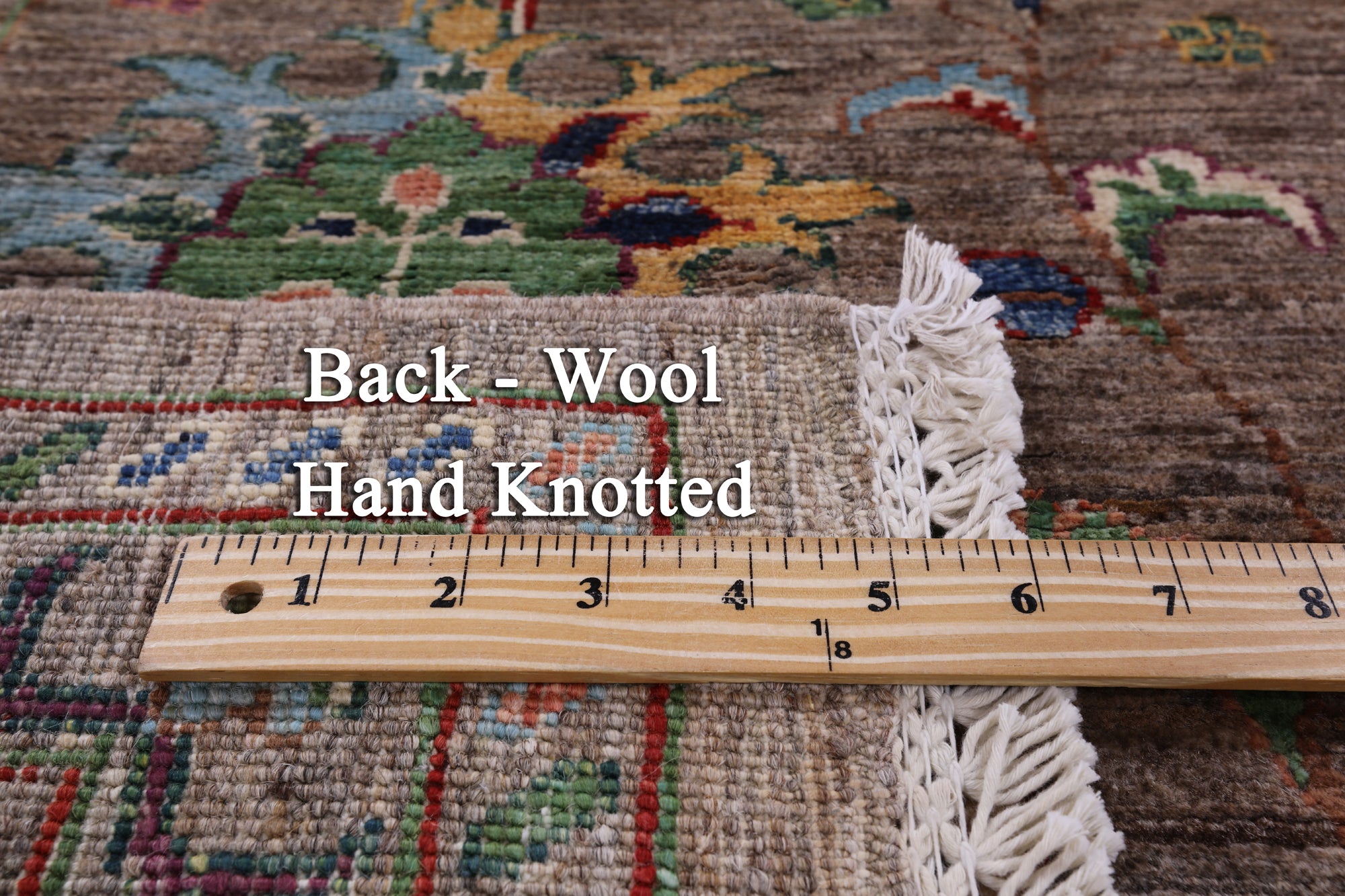 Peshawar Hand Knotted Wool Rug - 5' 1" X 6' 9" - Golden Nile