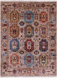 Turkmen Ersari Hand Knotted Wool Rug - 5' 2" X 6' 9" - Golden Nile