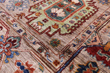 Turkmen Ersari Hand Knotted Wool Rug - 5' 2" X 6' 9" - Golden Nile