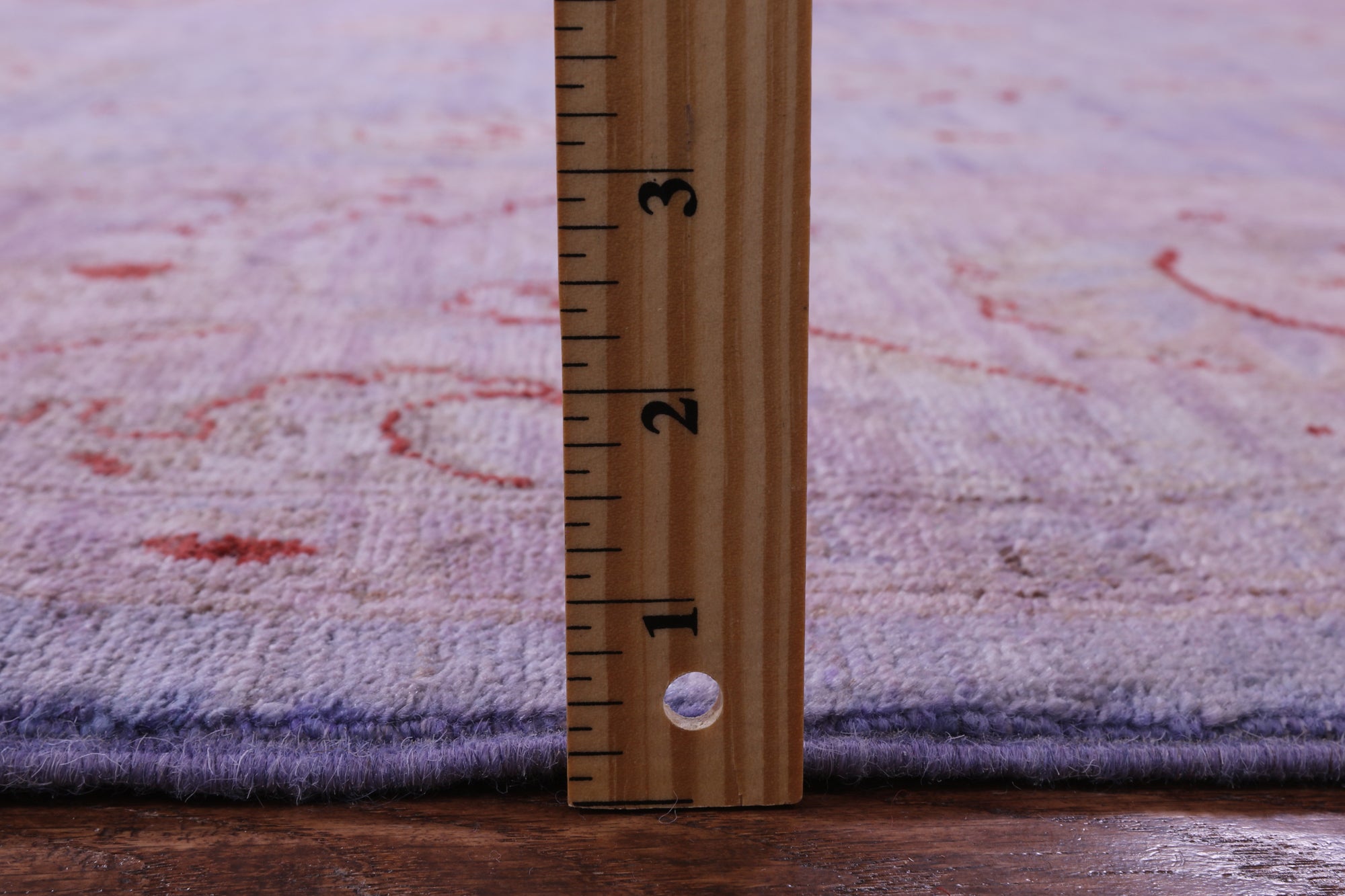Purple Full Pile Overdyed Hand Knotted Wool Rug - 9' 0" X 11' 8" - Golden Nile