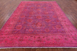 Full Pile Overdyed Hand Knotted Wool Rug - 8' 10" X 11' 11" - Golden Nile