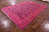 Full Pile Overdyed Hand Knotted Wool Rug - 8' 10" X 11' 11" - Golden Nile