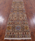 Khorjin Persian Gabbeh Handmade Wool Runner Rug - 2' 9" X 10' 0" - Golden Nile