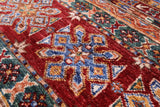Blue Khorjin Persian Gabbeh Hand Knotted Wool Runner Rug - 2' 9" X 9' 9" - Golden Nile