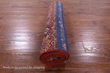 Blue Khorjin Persian Gabbeh Hand Knotted Wool Runner Rug - 2' 9" X 9' 9" - Golden Nile