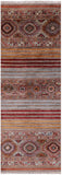 Khorjin Persian Gabbeh Handmade Wool Runner Rug - 2' 8" X 8' 0" - Golden Nile