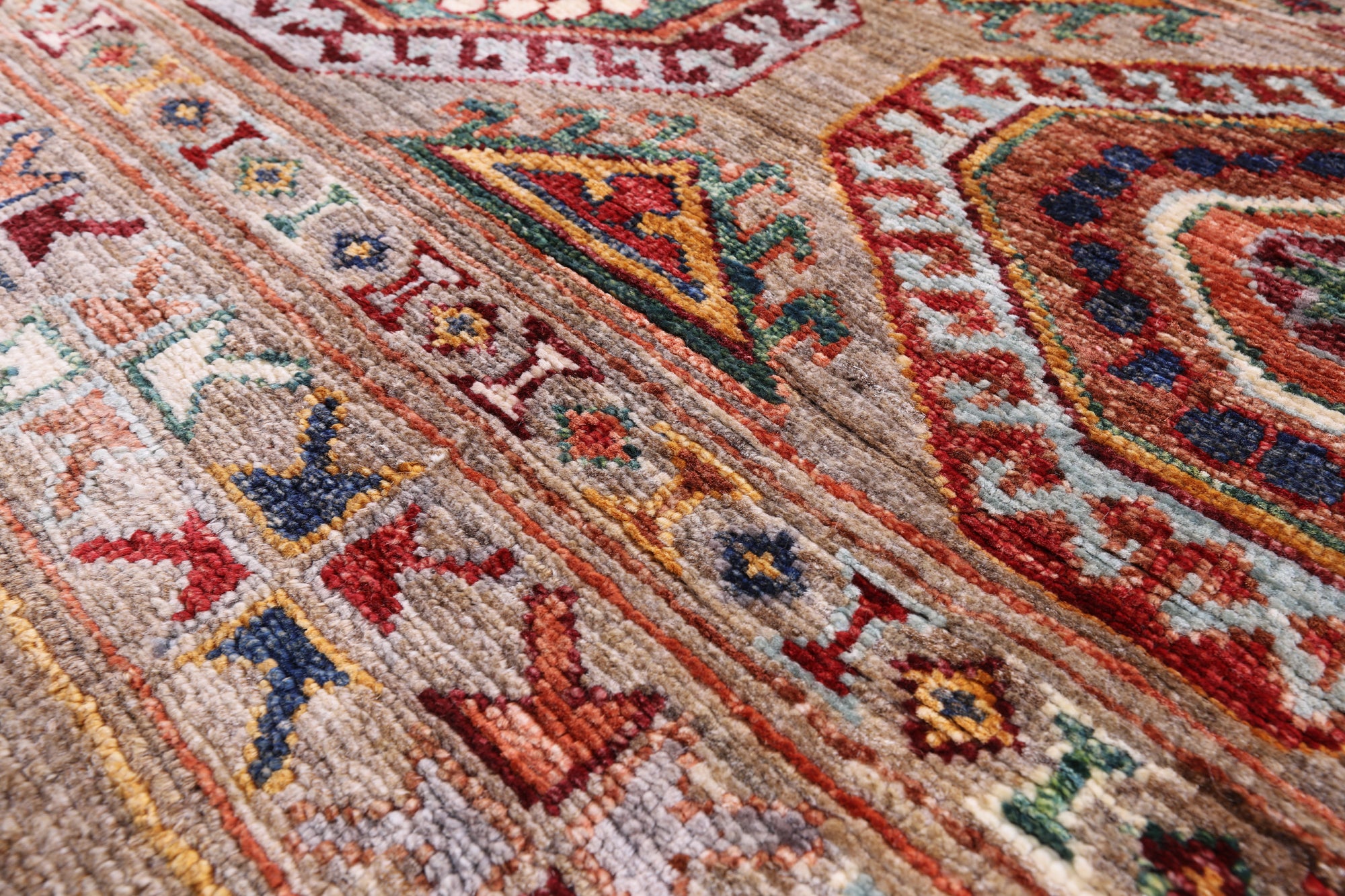 Khorjin Persian Gabbeh Handmade Wool Runner Rug - 2' 8" X 8' 0" - Golden Nile