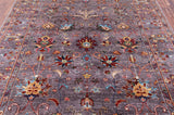 Peshawar Hand Knotted Wool Rug - 5' 0" X 6' 7" - Golden Nile