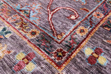 Peshawar Hand Knotted Wool Rug - 5' 0" X 6' 7" - Golden Nile