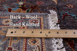 Peshawar Hand Knotted Wool Rug - 5' 0" X 6' 7" - Golden Nile