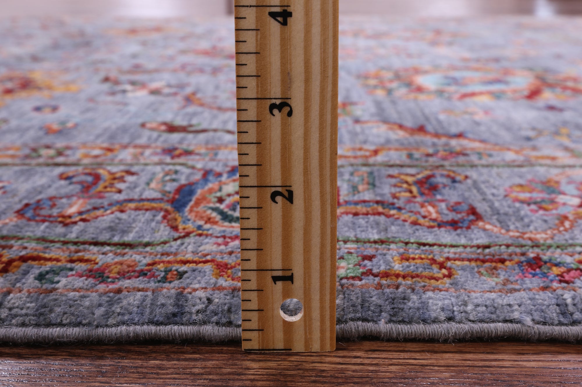 Peshawar Hand Knotted Wool Rug - 5' 0" X 6' 8" - Golden Nile