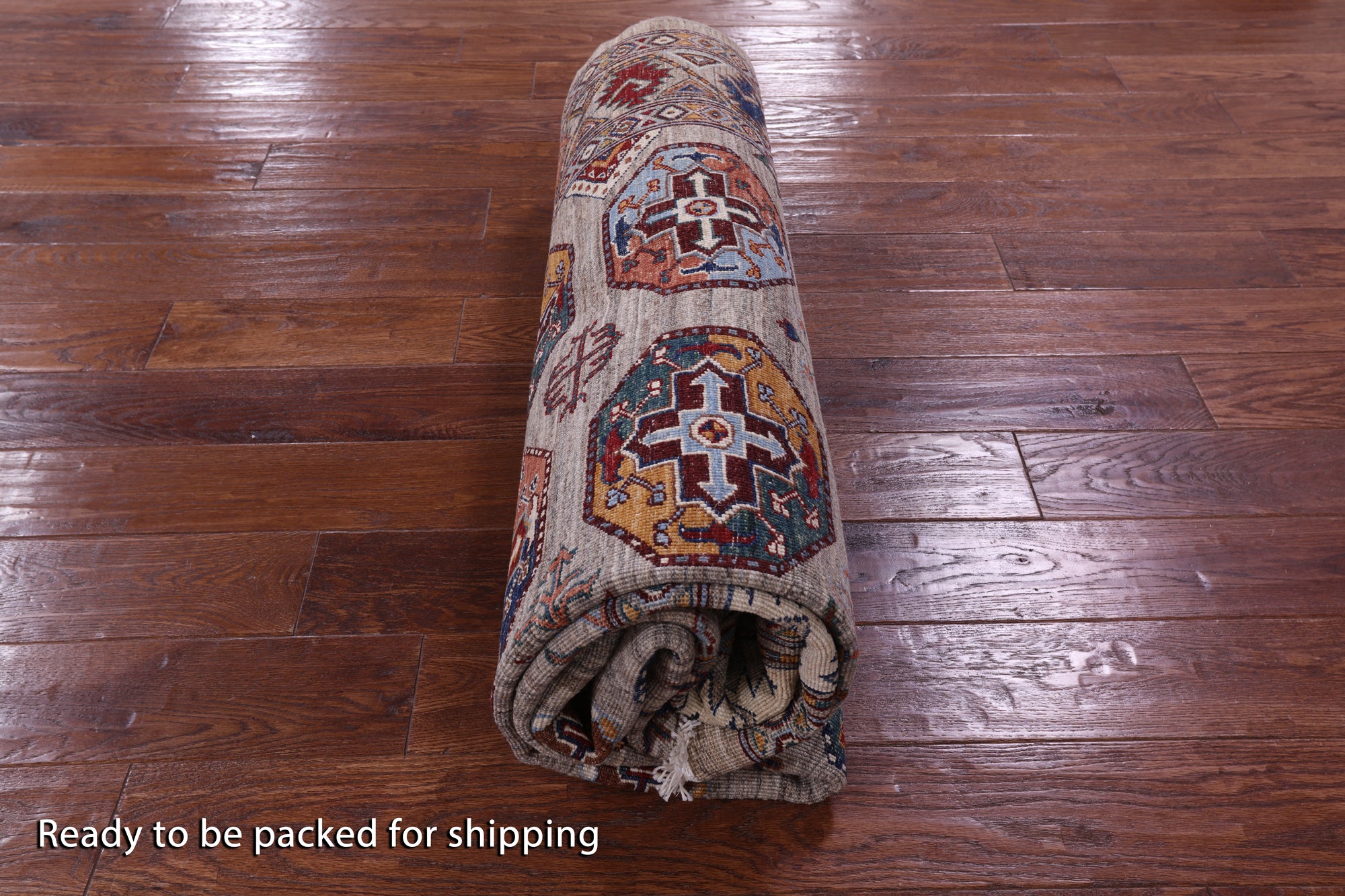 Turkmen Ersari Hand Knotted Wool Rug - 6' 1" X 8' 7" - Golden Nile