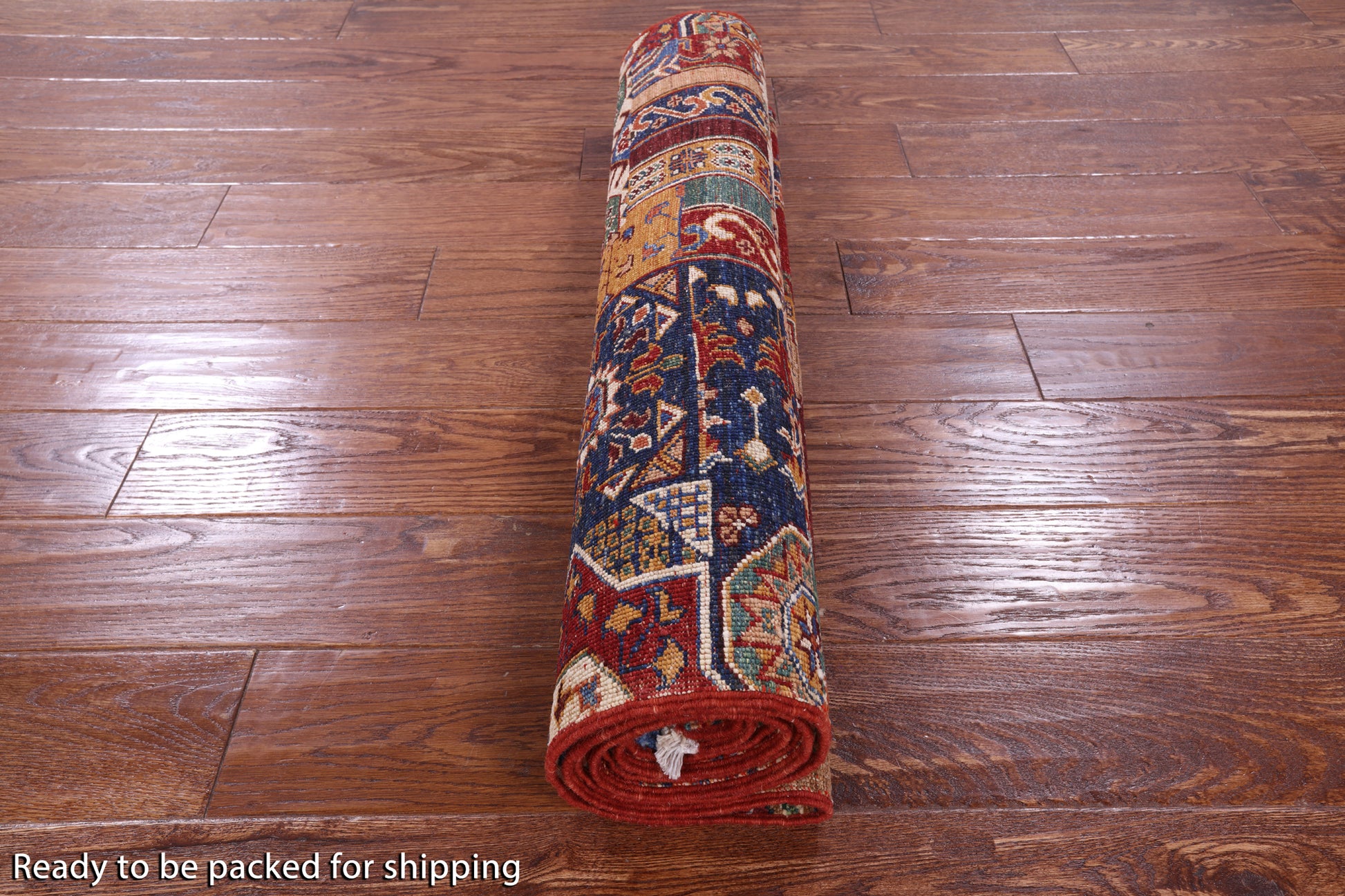 Super Kazak Handmade Wool Runner Rug - 2' 10" X 8' 4" - Golden Nile