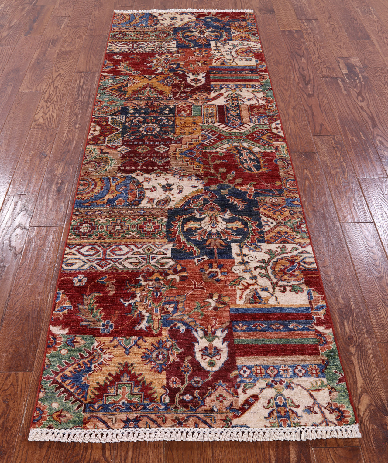 Super Kazak Handmade Wool Runner Rug - 2' 10" X 8' 4" - Golden Nile