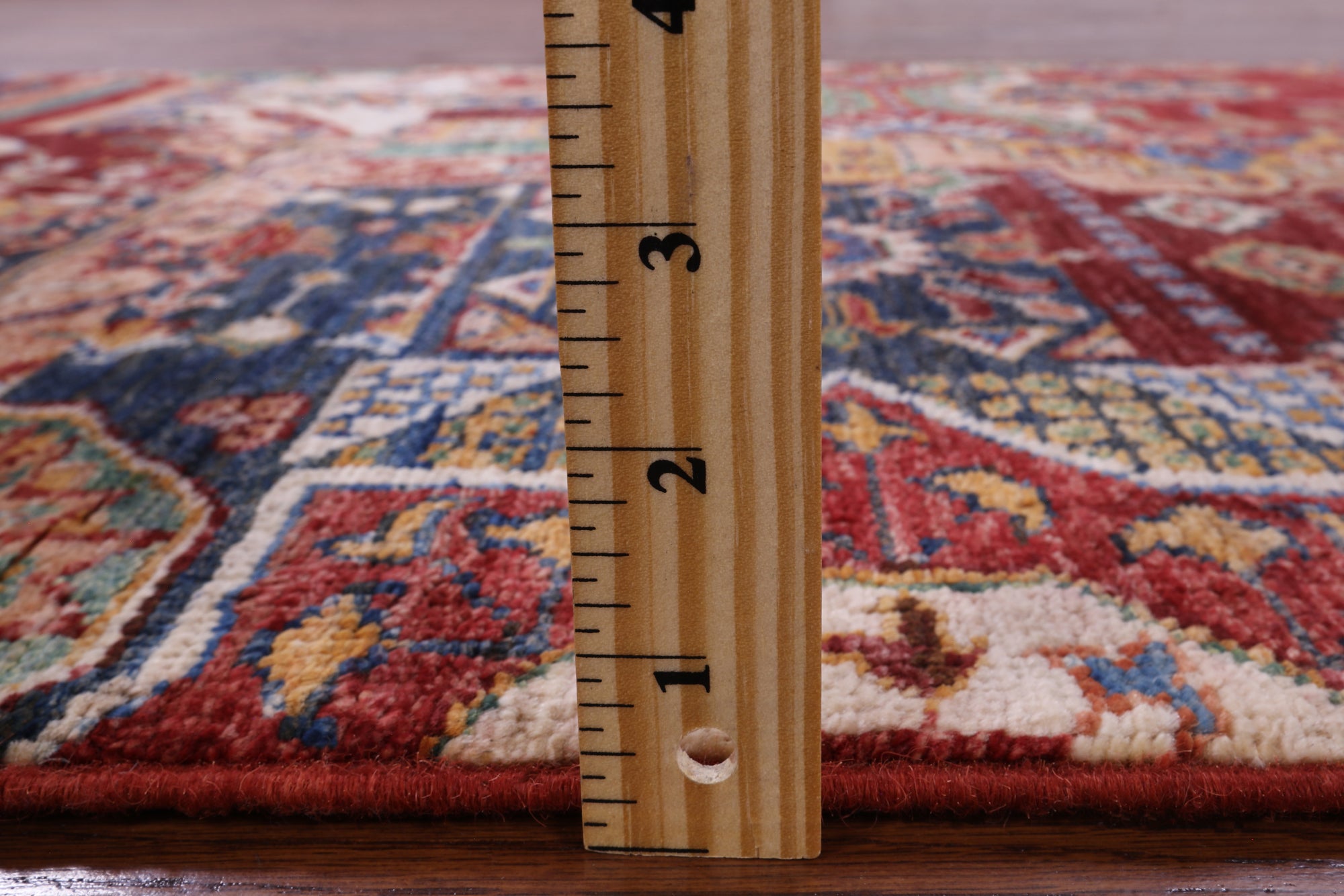 Super Kazak Handmade Wool Runner Rug - 2' 10" X 8' 4" - Golden Nile
