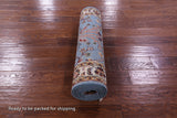 Blue Persian Tabriz Handmade Wool Runner Rug - 2' 10" X 9' 11" - Golden Nile