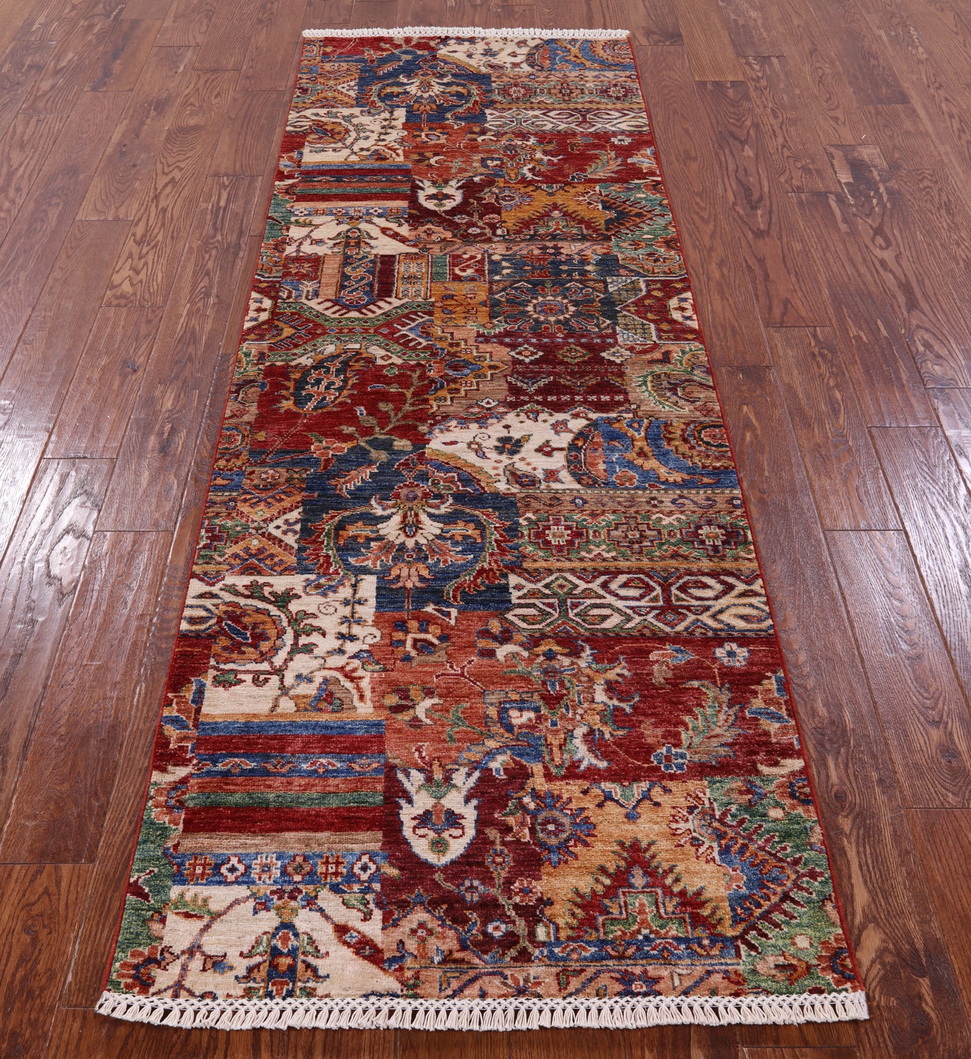 Super Kazak Handmade Wool Runner Rug - 2' 10" X 8' 4" - Golden Nile