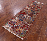 Super Kazak Handmade Wool Runner Rug - 2' 10" X 8' 4" - Golden Nile