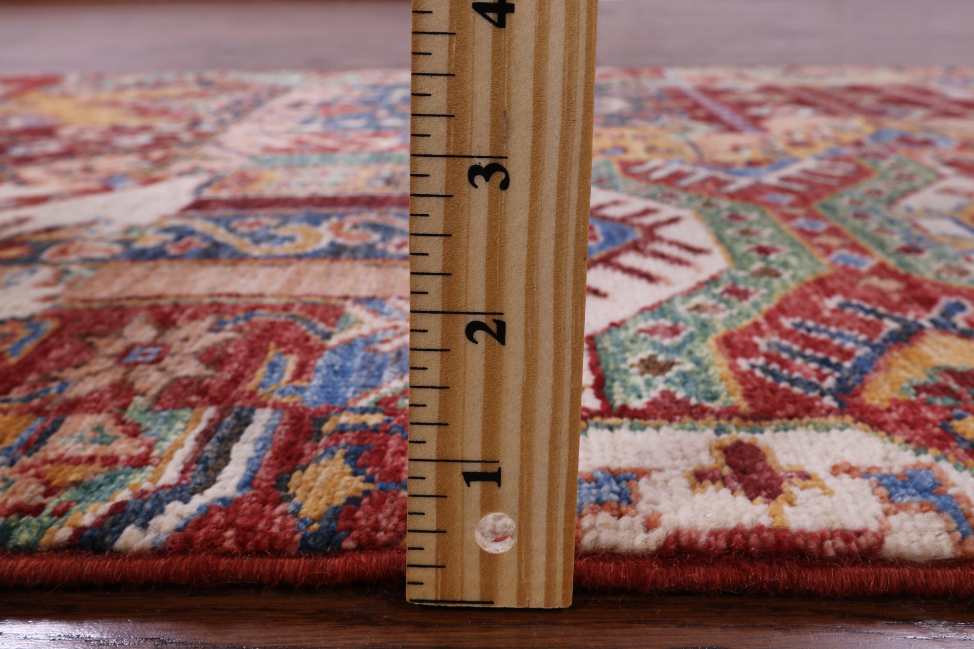 Super Kazak Handmade Wool Runner Rug - 2' 10" X 8' 4" - Golden Nile