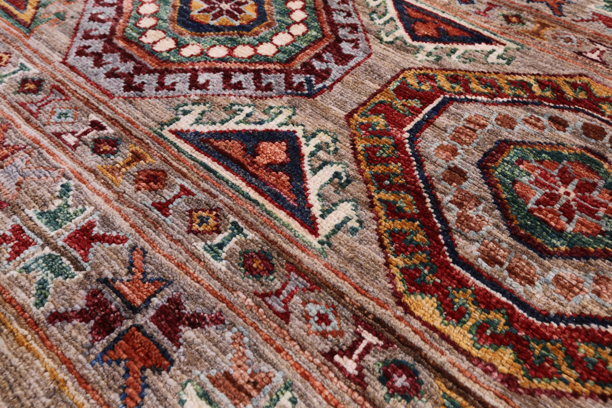 Khorjin Persian Gabbeh Handmade Wool Runner Rug - 2' 9" X 8' 1" - Golden Nile