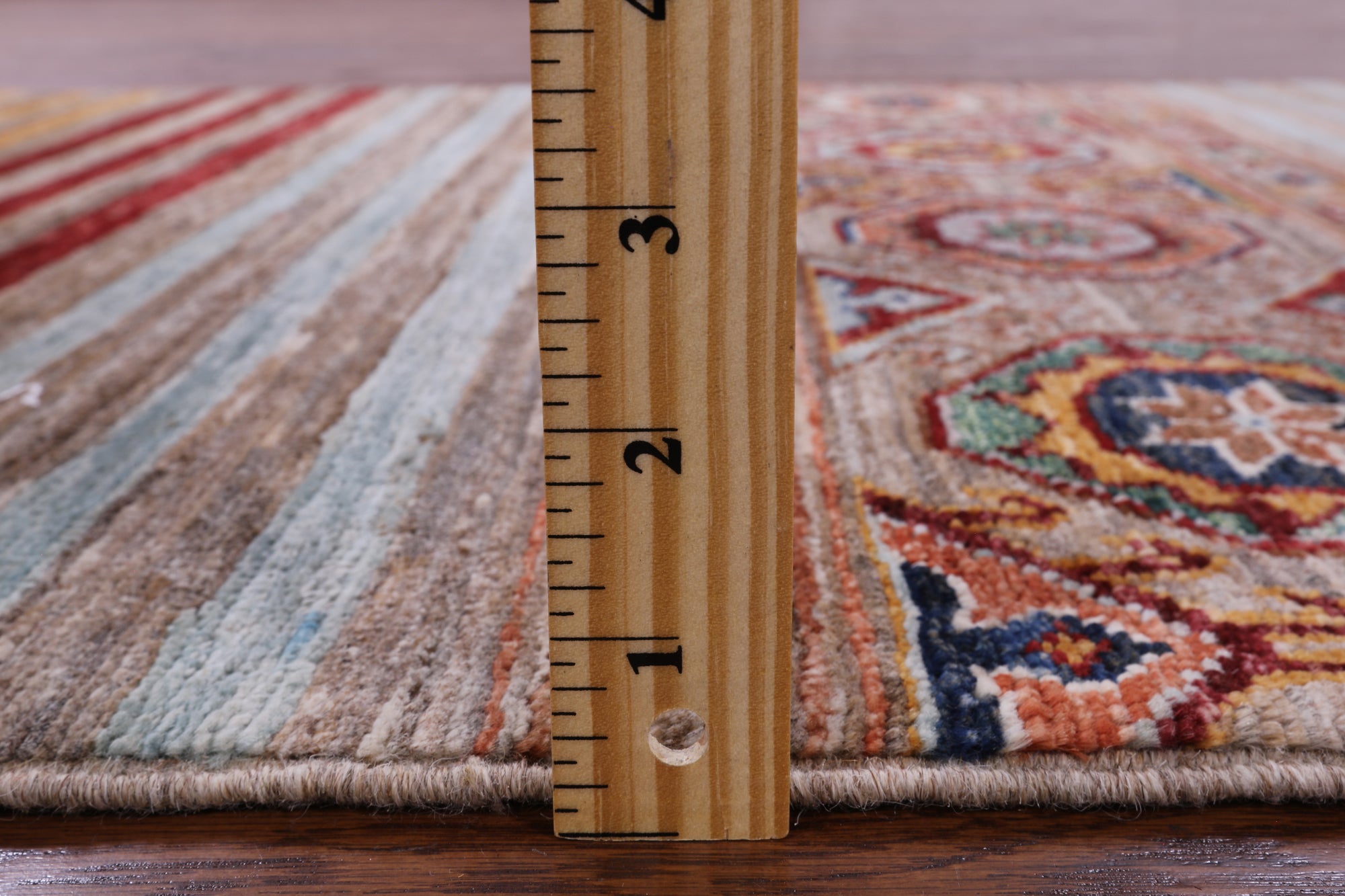 Khorjin Persian Gabbeh Handmade Wool Runner Rug - 2' 9" X 8' 1" - Golden Nile