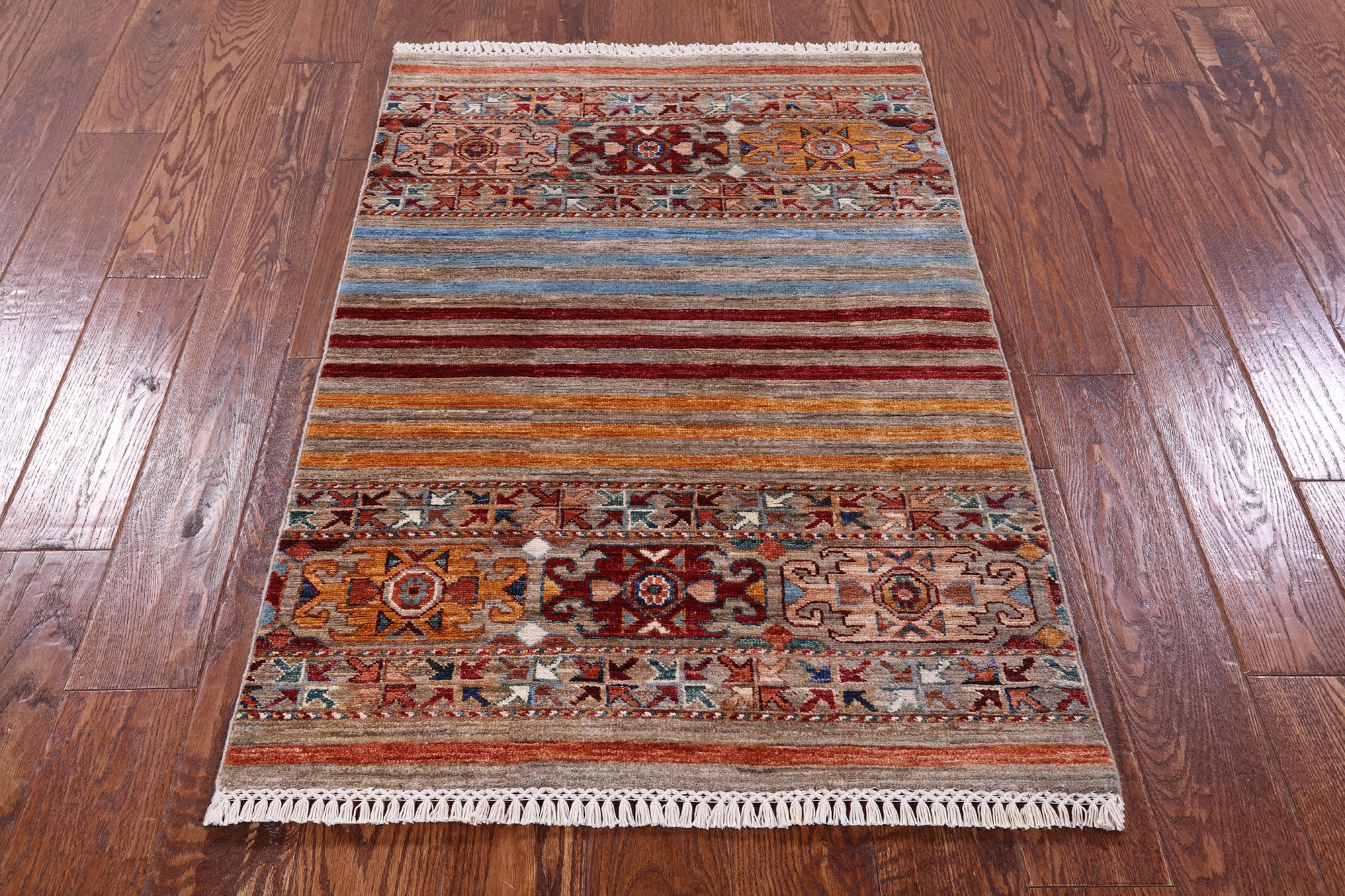 Khorjin Persian Gabbeh Handmade Wool Rug - 2' 8" X 4' 0" - Golden Nile