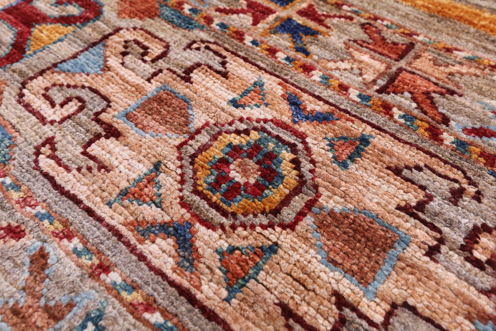 Khorjin Persian Gabbeh Handmade Wool Rug - 2' 8" X 4' 0" - Golden Nile
