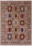 Turkmen Ersari Hand Knotted Wool Rug - 6' 11" X 9' 10" - Golden Nile