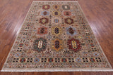 Turkmen Ersari Hand Knotted Wool Rug - 6' 11" X 9' 10" - Golden Nile