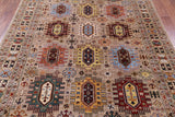 Turkmen Ersari Hand Knotted Wool Rug - 6' 11" X 9' 10" - Golden Nile
