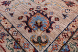 Peshawar Hand Knotted Wool Rug - 6' 11" X 9' 9" - Golden Nile