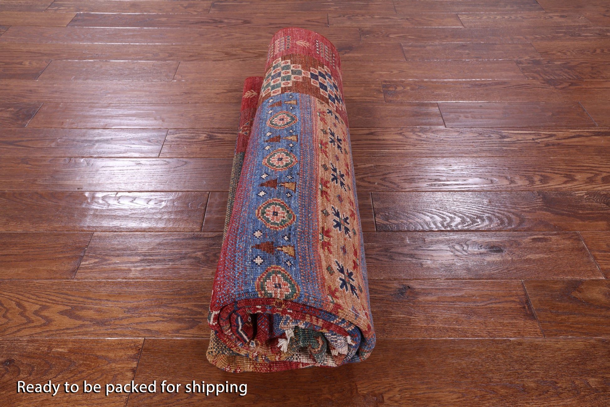 Tribal Persian Gabbeh Hand Knotted Wool Rug - 5' 10" X 8' 1" - Golden Nile