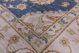 Blue Peshawar Hand Knotted Wool Rug - 8' 3" X 9' 11" - Golden Nile