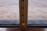 Blue Peshawar Hand Knotted Wool Rug - 8' 3" X 9' 11" - Golden Nile