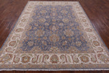 Peshawar Hand Knotted Wool Rug - 8' 0" X 9' 11" - Golden Nile