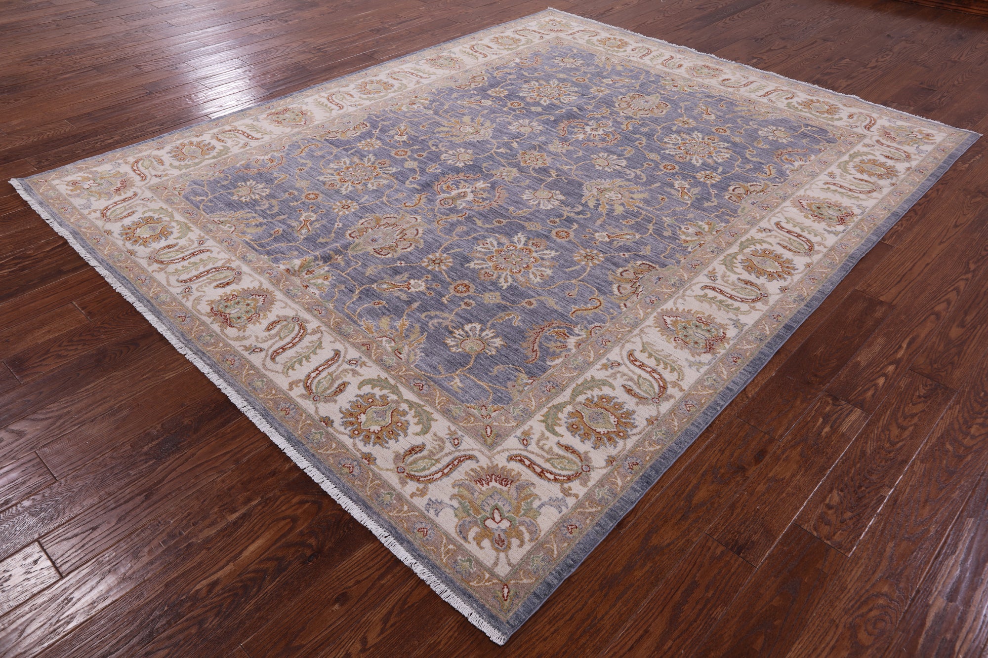 Peshawar Hand Knotted Wool Rug - 8' 0" X 9' 11" - Golden Nile