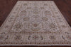 Peshawar Hand Knotted Wool Rug - 8' 1" X 9' 9" - Golden Nile